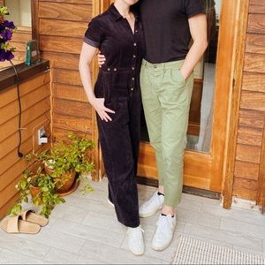 & Other Stories Navy Corduroy jumpsuit